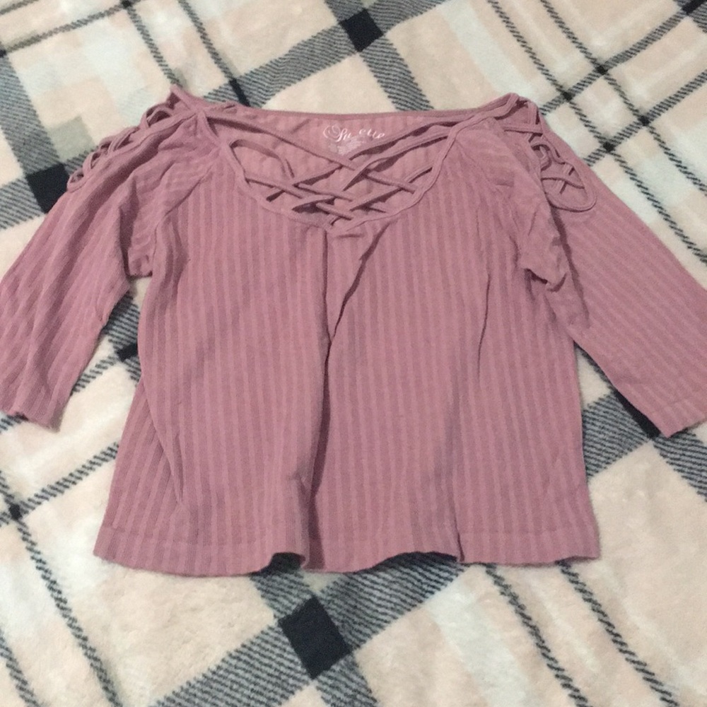 Peach shirt